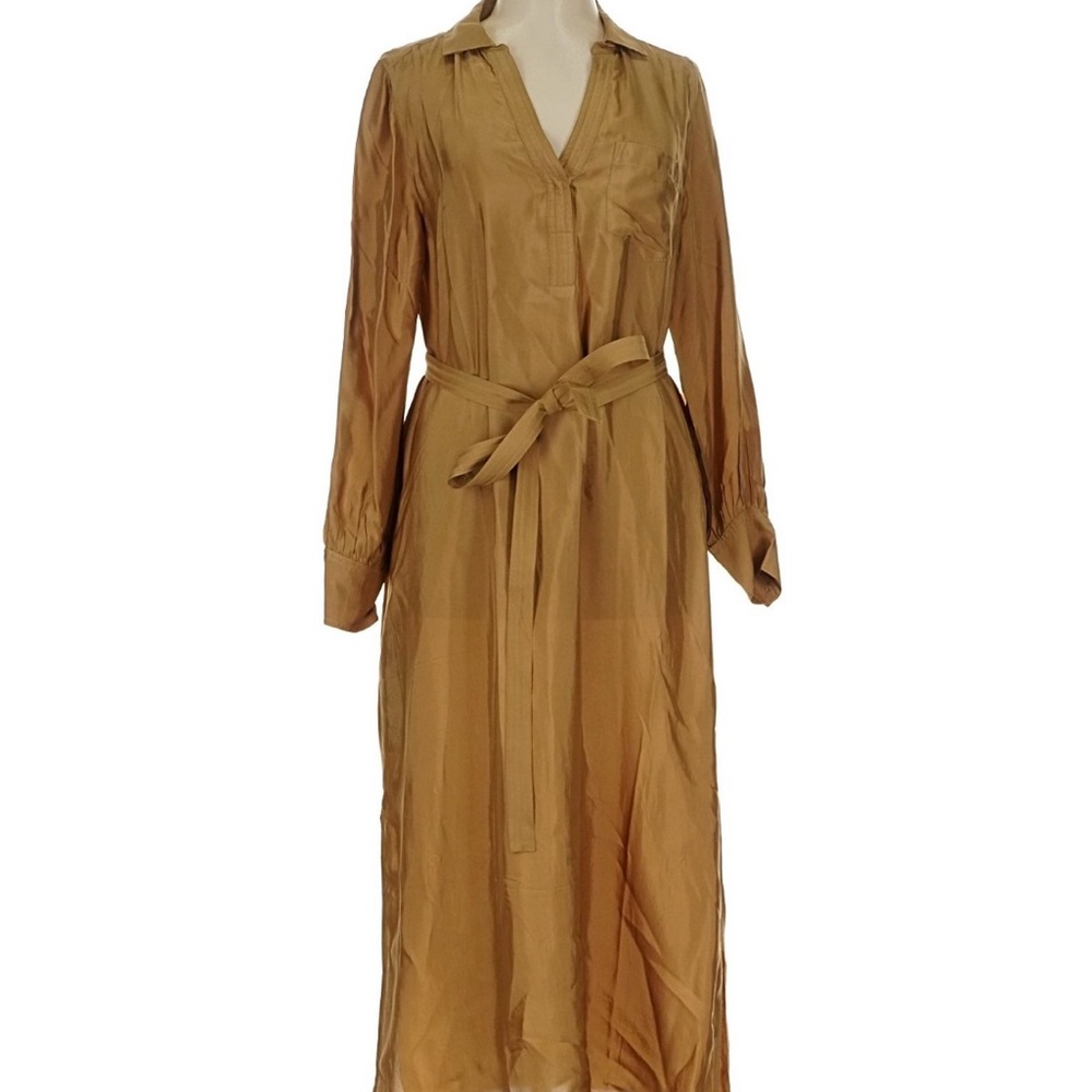 J. Crew Long Sleeve Brown Dress